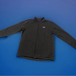 Men’s Large Under Armour Black Full Zip Coldgear Xstorm Sherpa Lined Jacket